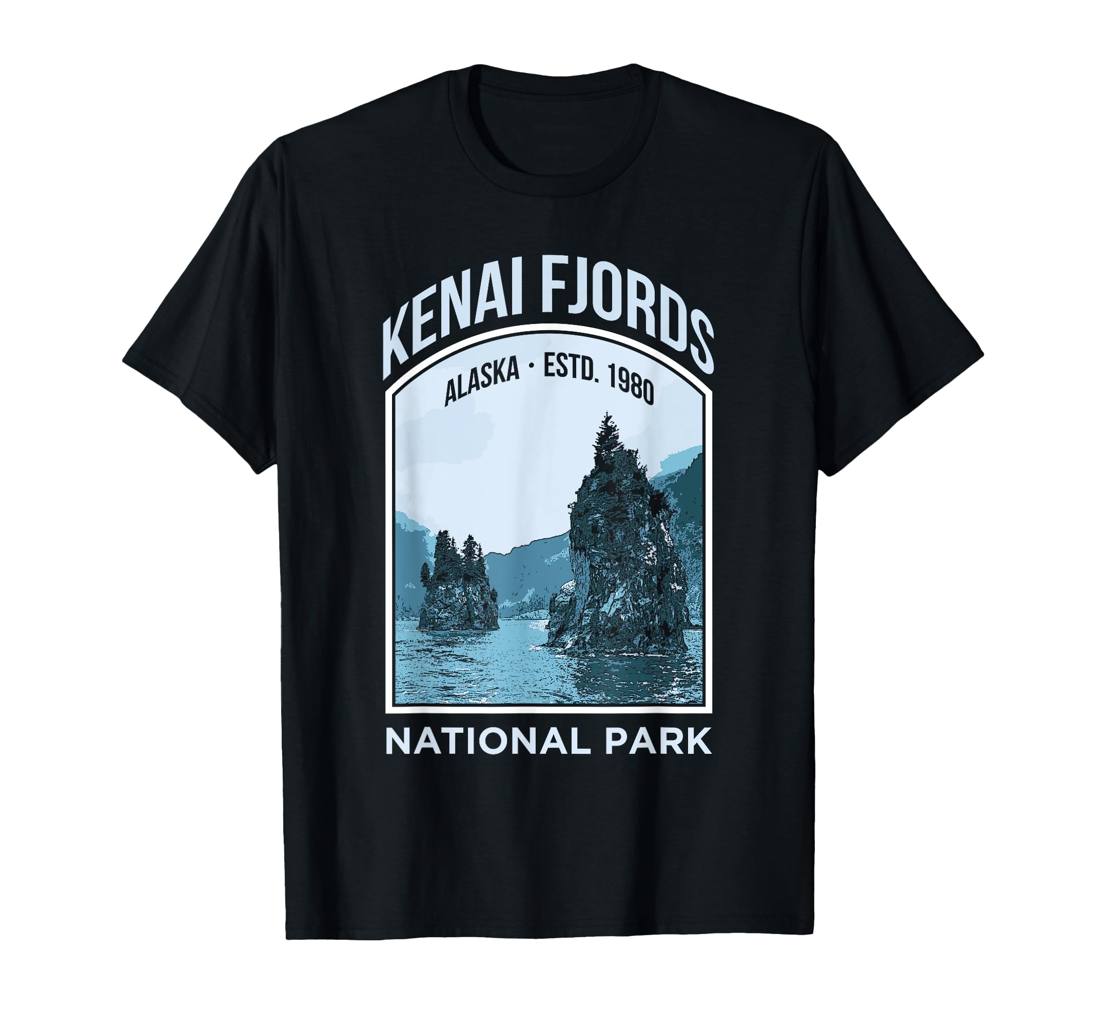 Kenai Fjords Us National Park Alaska T-Shirt - Minimalist Print for Adults - T-Shirt, Sweatshirt, Hoodie