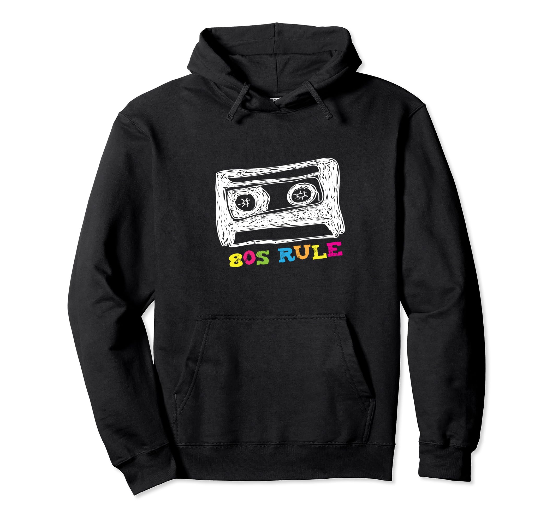 80S Rule Mixtape 1980S Radio Fun Party Hoodie - Custom Art Print for Adults - T-Shirt, Sweatshirt, Hoodie