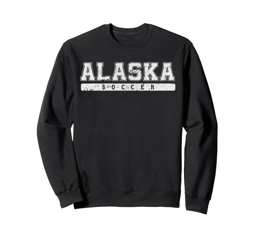 Alaska Soccer White Text Sweatshirt - Streetwear Style Unisex - T-Shirt, Sweatshirt, Hoodie