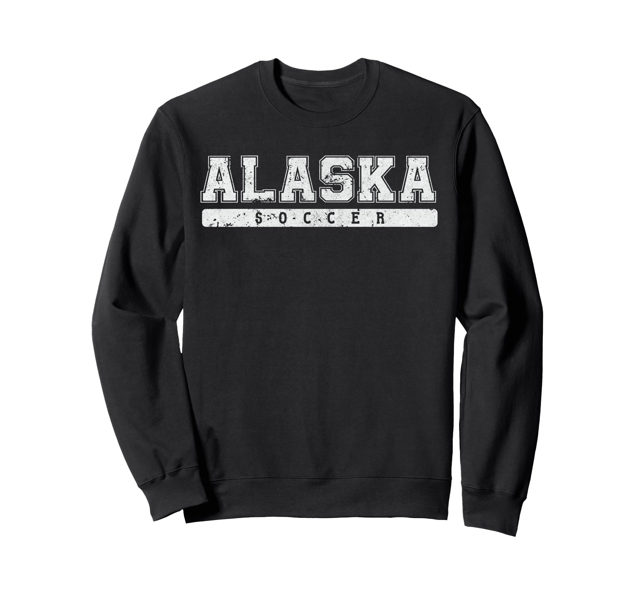 Alaska Soccer White Text Sweatshirt - Streetwear Style Unisex - T-Shirt, Sweatshirt, Hoodie