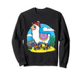 Skating Lama Roller Skater Lover Sweatshirt - Unique Graphic Men Women - T-Shirt, Sweatshirt, Hoodie