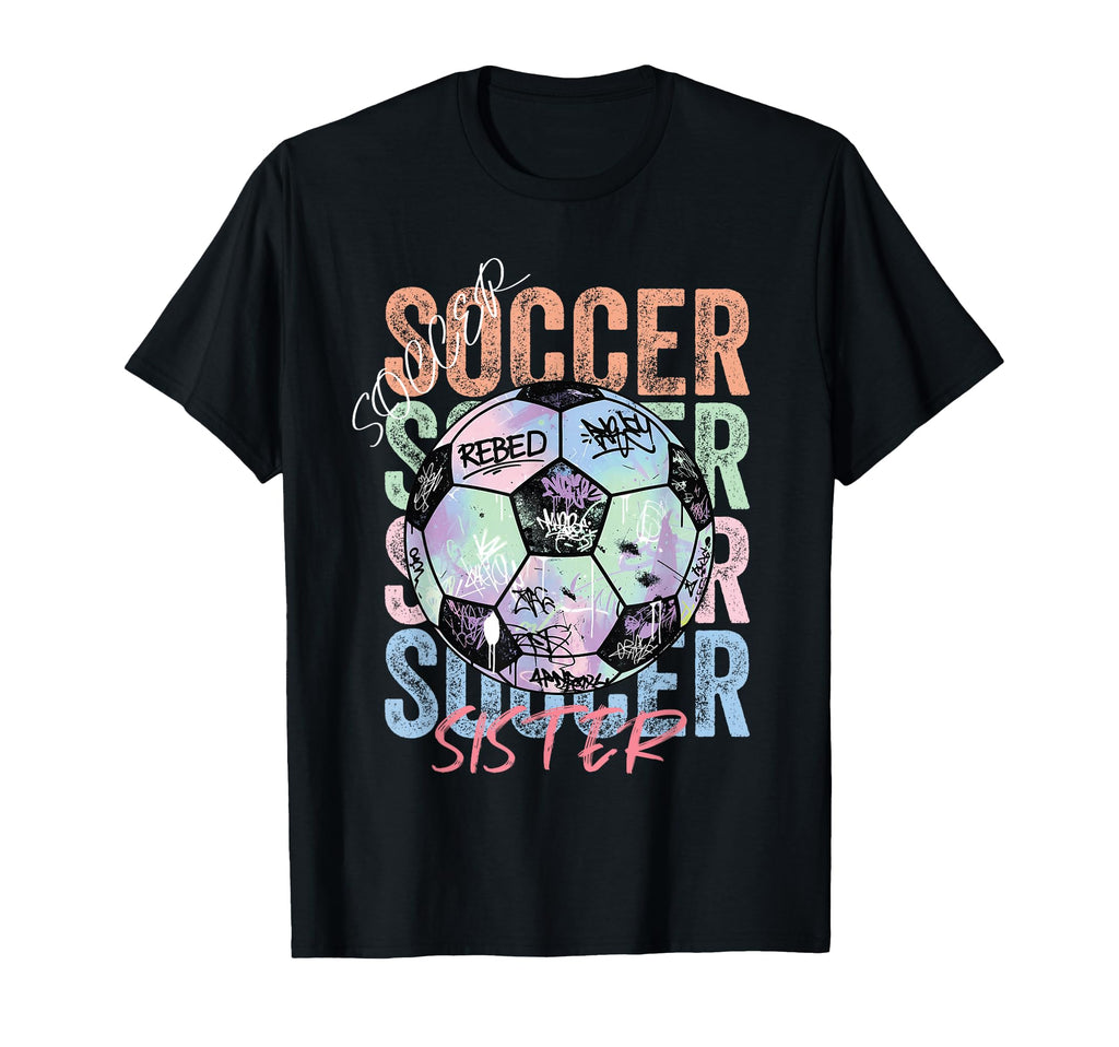 Colorful Soccer Sister Ball T-Shirt - Minimalist Print for Adults - T-Shirt, Sweatshirt, Hoodie