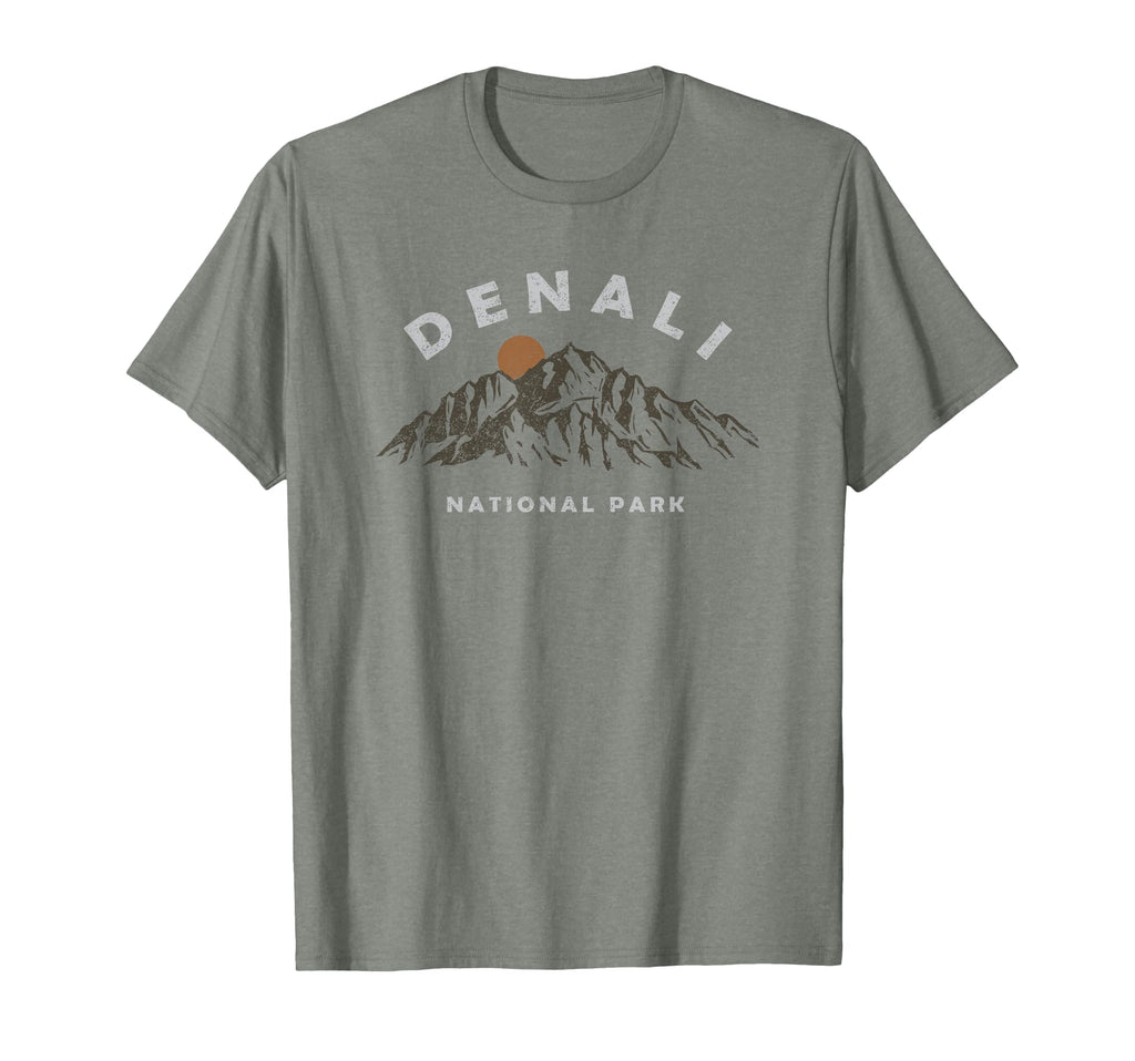 Denali National Park Mountains Hiking T-Shirt - Novelty Apparel for Adults - T-Shirt, Sweatshirt, Hoodie