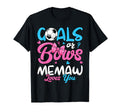 Gender Reveal Goals Or Bows Memaw T-Shirt - Aesthetic Graphic for Adults - T-Shirt, Sweatshirt, Hoodie