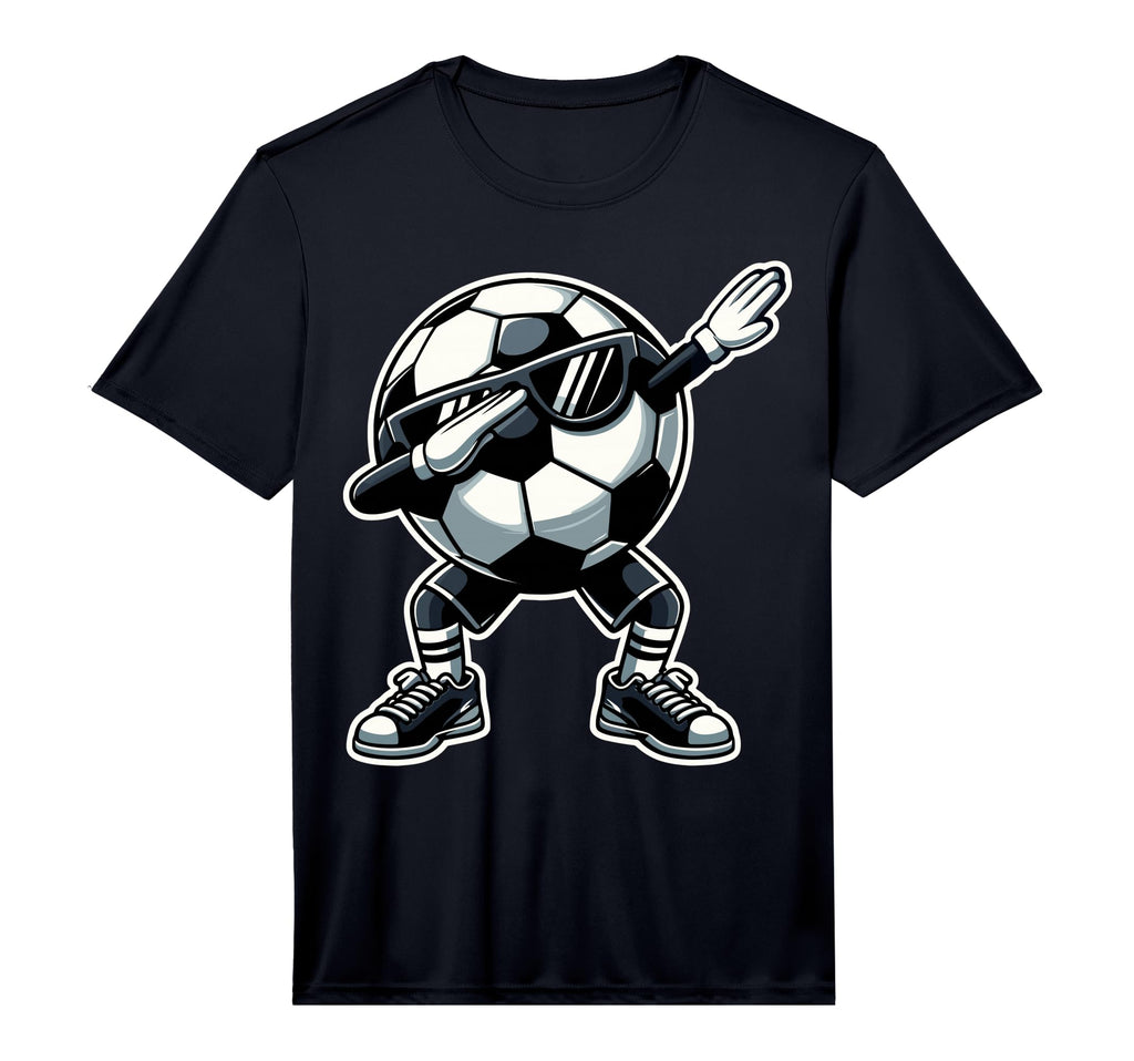 Soccer Ball Dabbing Funny Player T-Shirt - Minimalist Print Men Women - T-Shirt, Sweatshirt, Hoodie