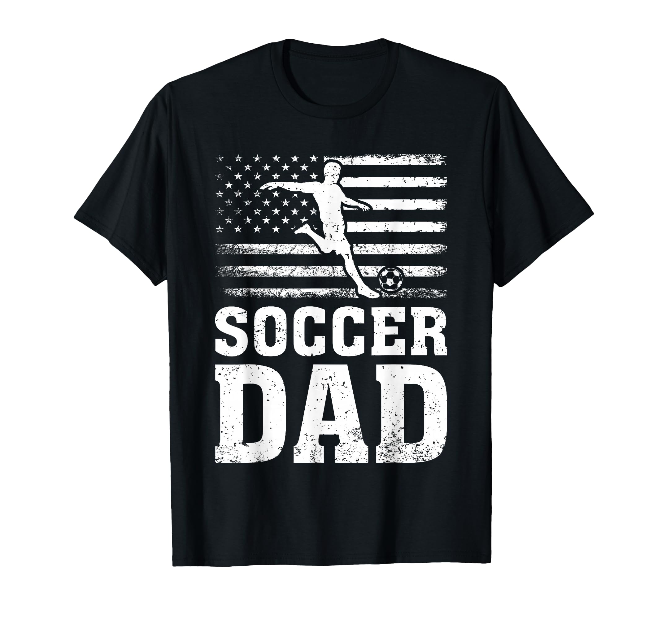 Usa Patriotic American Flag Soccer Dad T-Shirt - Novelty Apparel Unisex - T-Shirt, Sweatshirt, Hoodie