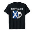 Scotland Flag Soccer Futbol Football T-Shirt - Custom Art Print Men Women - T-Shirt, Sweatshirt, Hoodie