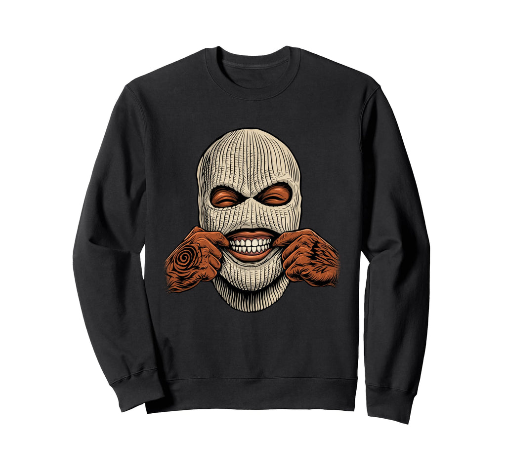 Gangster Ski Mask 80S 90S Old School Sweatshirt - Trendy Graphic Unisex - T-Shirt, Sweatshirt, Hoodie