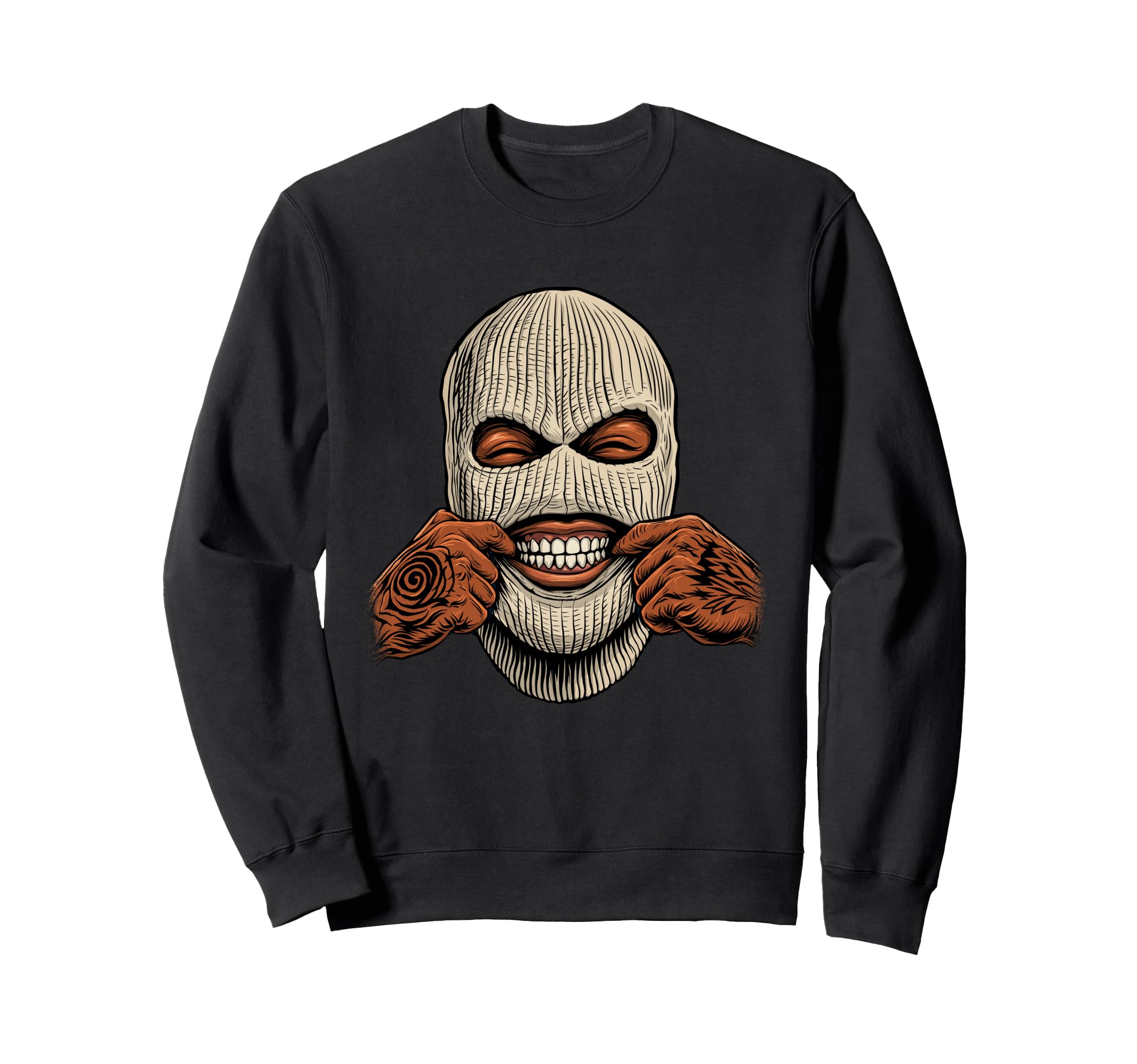 Gangster Ski Mask 80S 90S Old School Sweatshirt - Trendy Graphic Unisex - T-Shirt, Sweatshirt, Hoodie