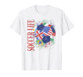 Trendy Soccer Life All Over World T-Shirt - Custom Art Print Unisex - T-Shirt, Sweatshirt, Hoodie