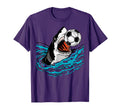 Soccer Shark Playing Ball Animal T-Shirt - Aesthetic Graphic for Adults - T-Shirt, Sweatshirt, Hoodie