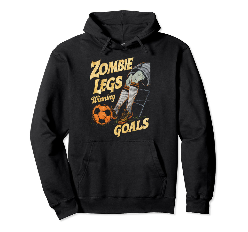 Soccer Halloween Spooky Goalkeeper Hoodie - Fun Novelty Design Men Women - T-Shirt, Sweatshirt, Hoodie