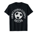 Prince Georges County Soccer Distressed T-Shirt - Unique Graphic Men Women - T-Shirt, Sweatshirt, Hoodie