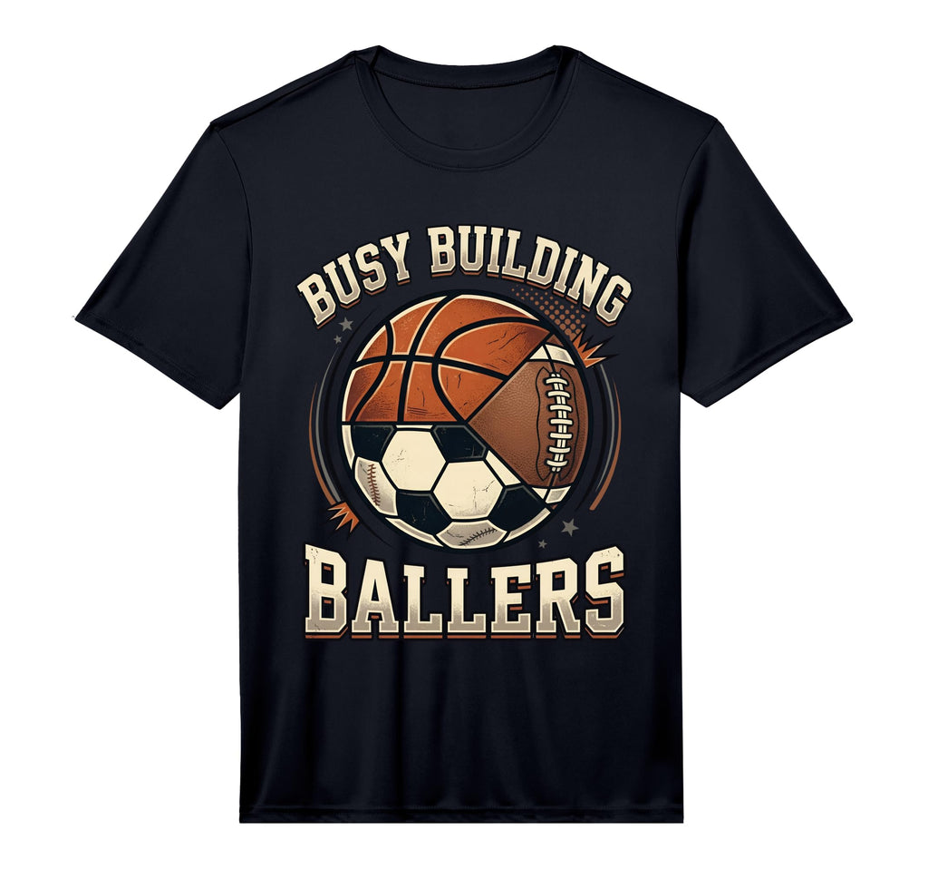 Funny Busy Raising Ballers Football T-Shirt - Custom Art Print for Adults - T-Shirt, Sweatshirt, Hoodie