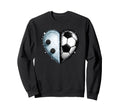 Ice Hockey Soccer Ball Heart Sports Sweatshirt - Minimalist Print Unisex - T-Shirt, Sweatshirt, Hoodie