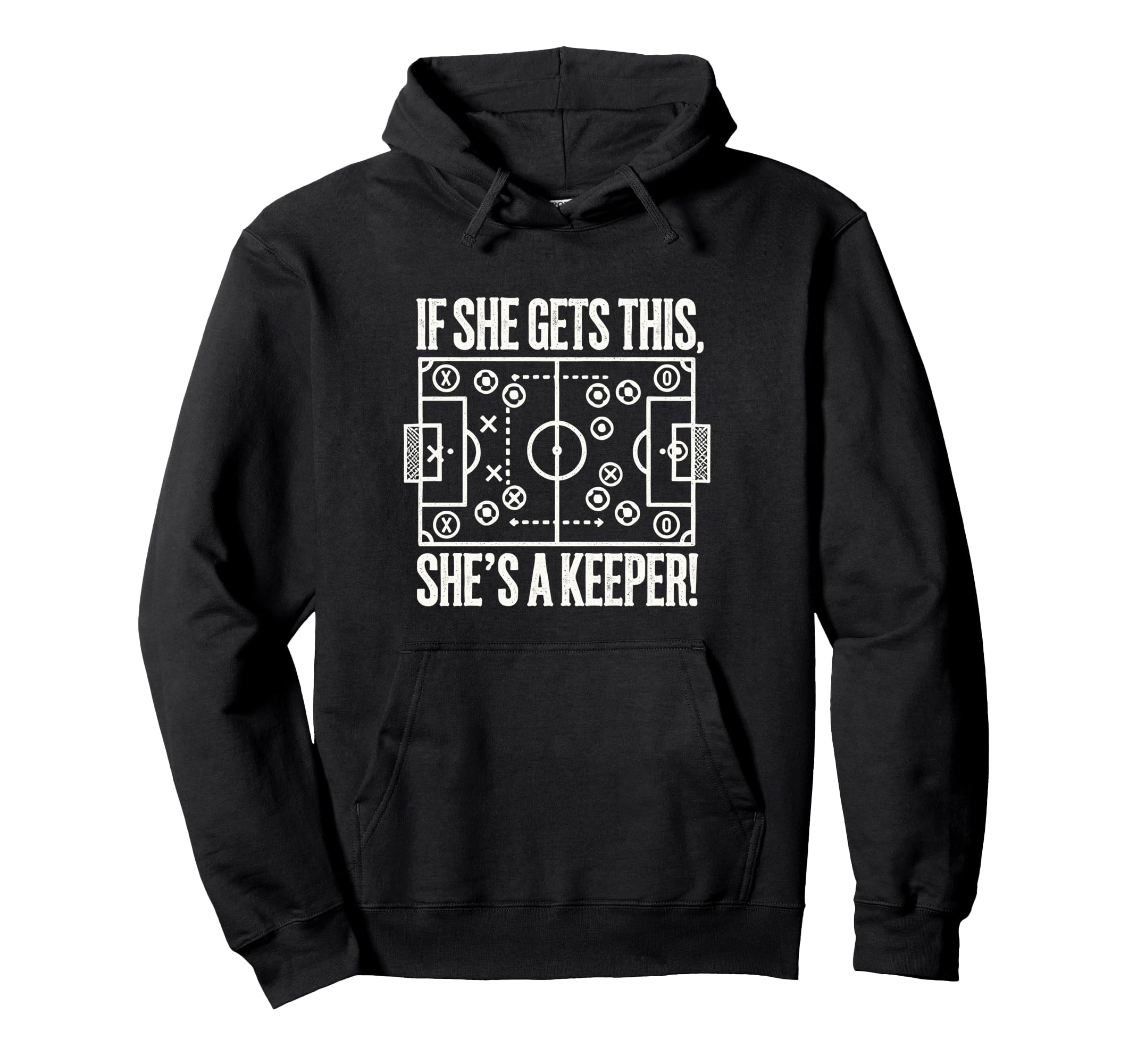 Soccer Goalie Art Soccer Coach Gifts Hoodie - Novelty Apparel Men Women - T-Shirt, Sweatshirt, Hoodie