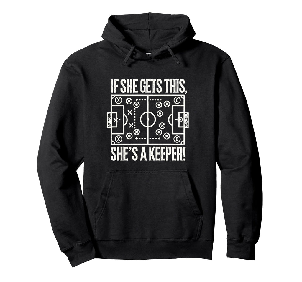 Soccer Goalie Art Soccer Coach Gifts Hoodie - Novelty Apparel for Adults - T-Shirt, Sweatshirt, Hoodie