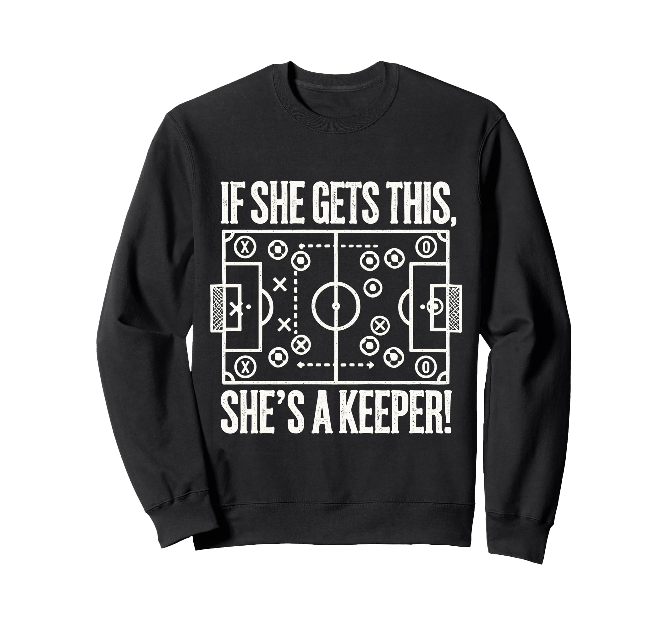 Soccer Goalie Art Soccer Coach Sweatshirt - Minimalist Print for Adults - T-Shirt, Sweatshirt, Hoodie