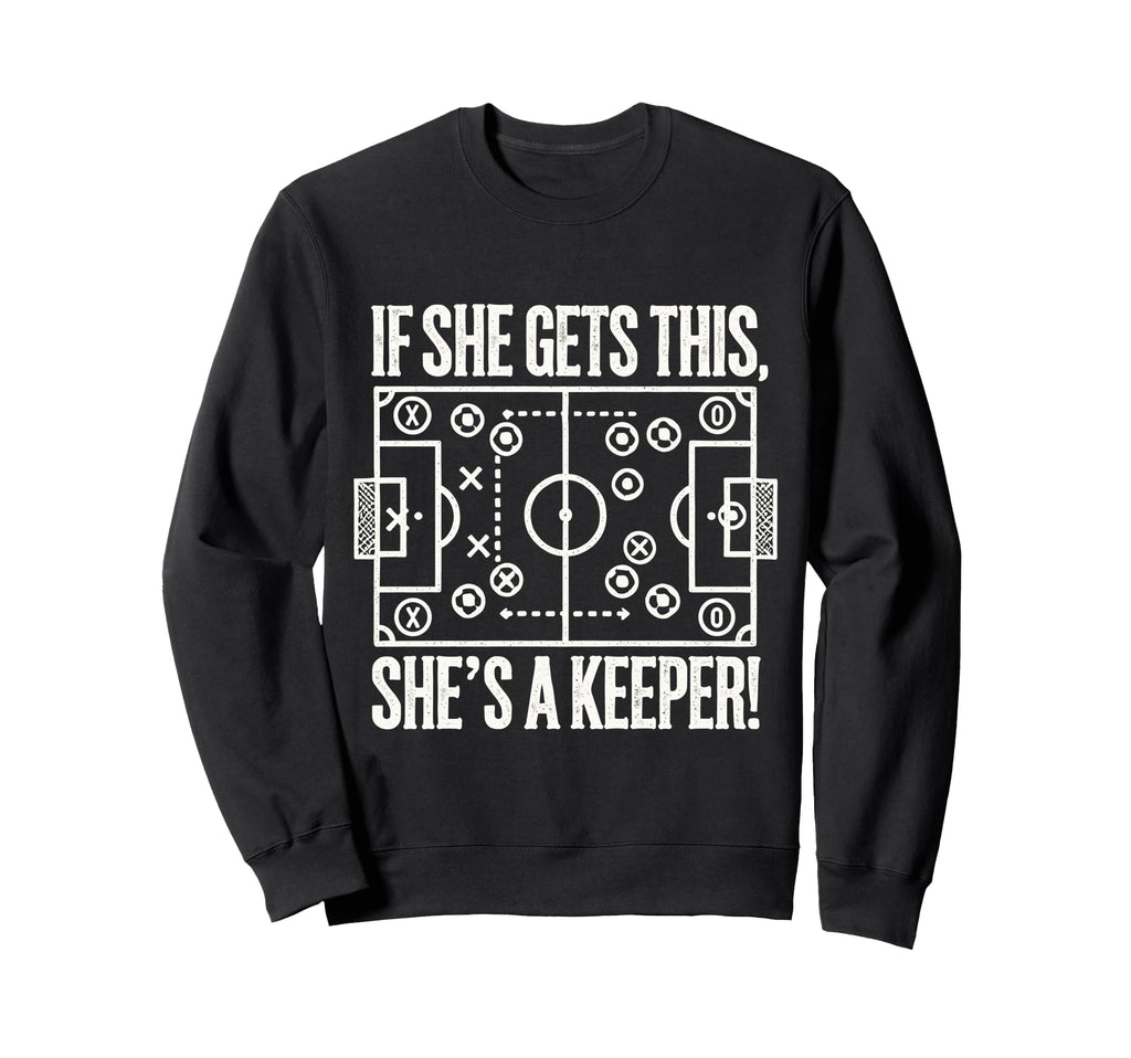 Soccer Goalie Art Soccer Coach Sweatshirt - Fun Novelty Design for Adults - T-Shirt, Sweatshirt, Hoodie