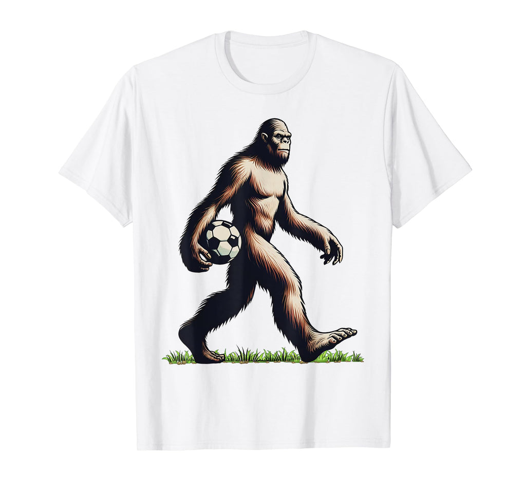 Funny Soccer Bigfoot Funny Sasquatch T-Shirt - Trendy Graphic for Adults - T-Shirt, Sweatshirt, Hoodie