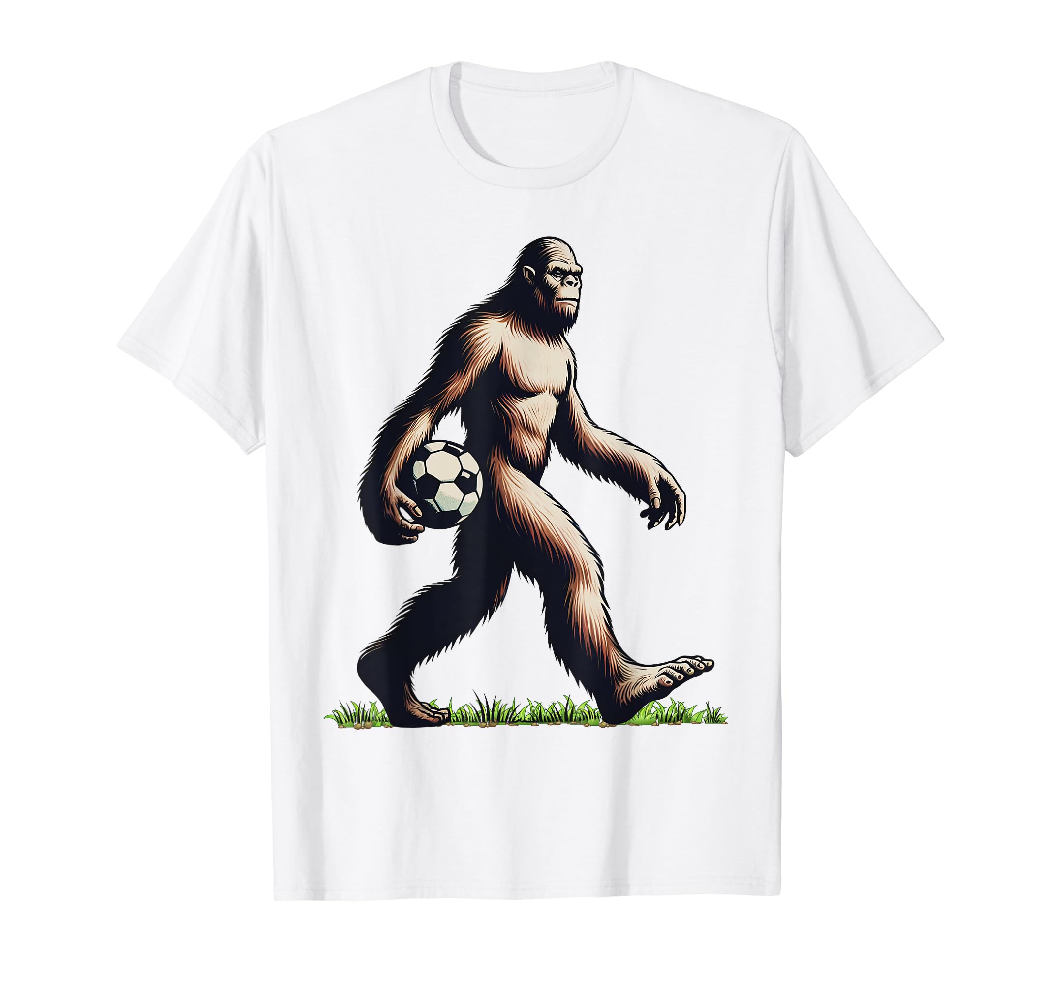 Funny Soccer Bigfoot Funny Sasquatch T-Shirt - Trendy Graphic for Adults - T-Shirt, Sweatshirt, Hoodie