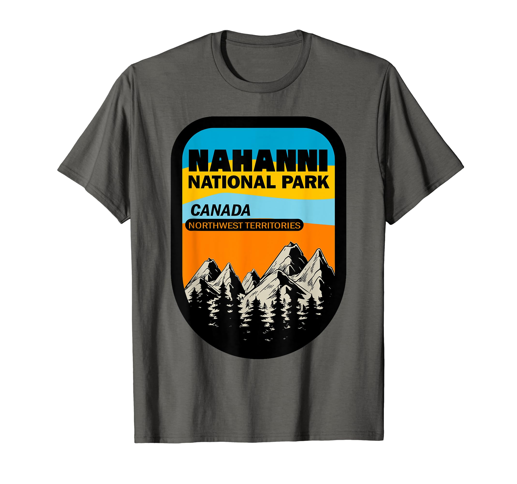 Nahanni National Canada Park Badge T-Shirt - Casual Everyday Wear Unisex - T-Shirt, Sweatshirt, Hoodie