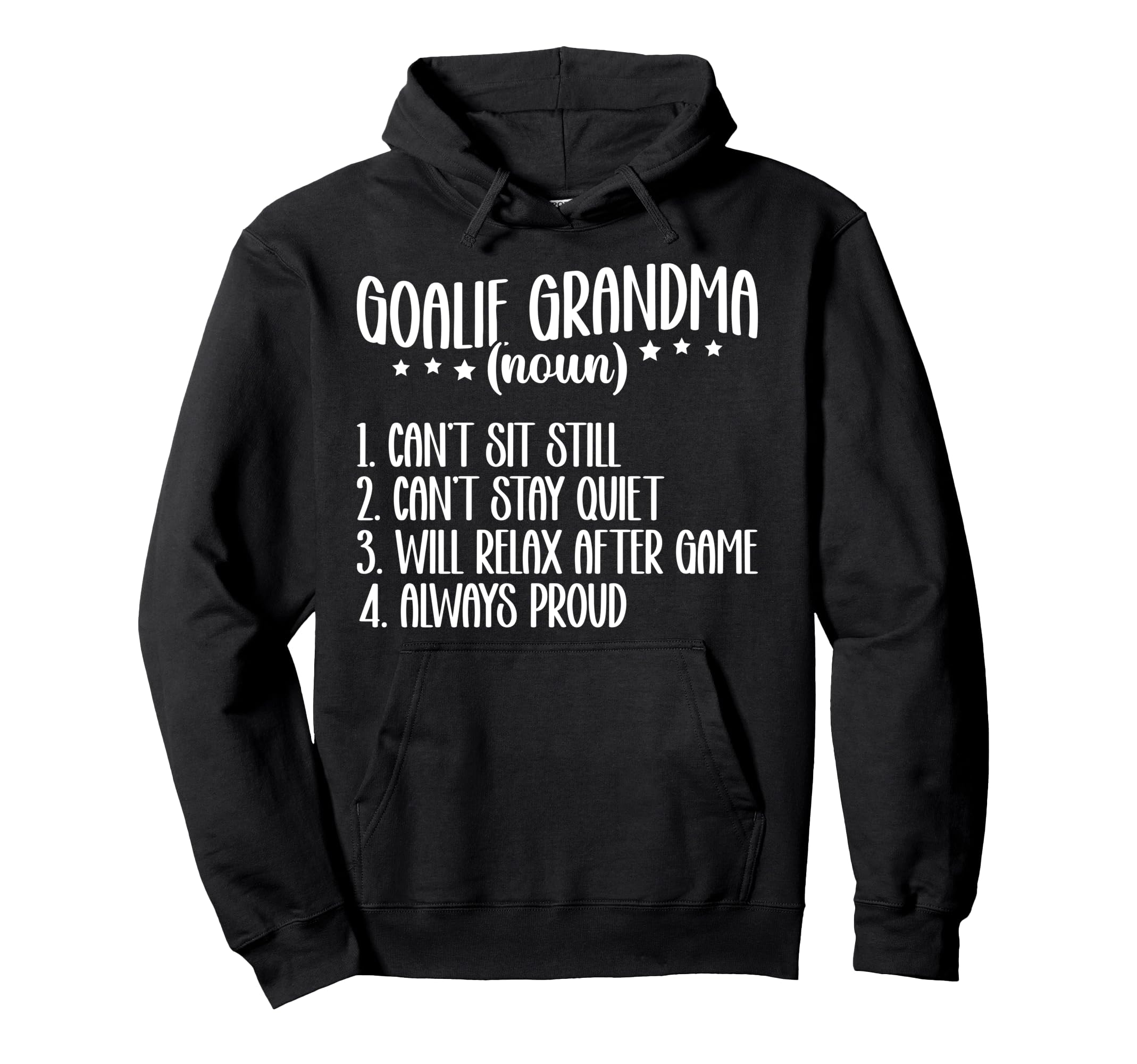 Hockey Goalie Grandma Definition Hockey Hoodie - Novelty Apparel Men Women - T-Shirt, Sweatshirt, Hoodie