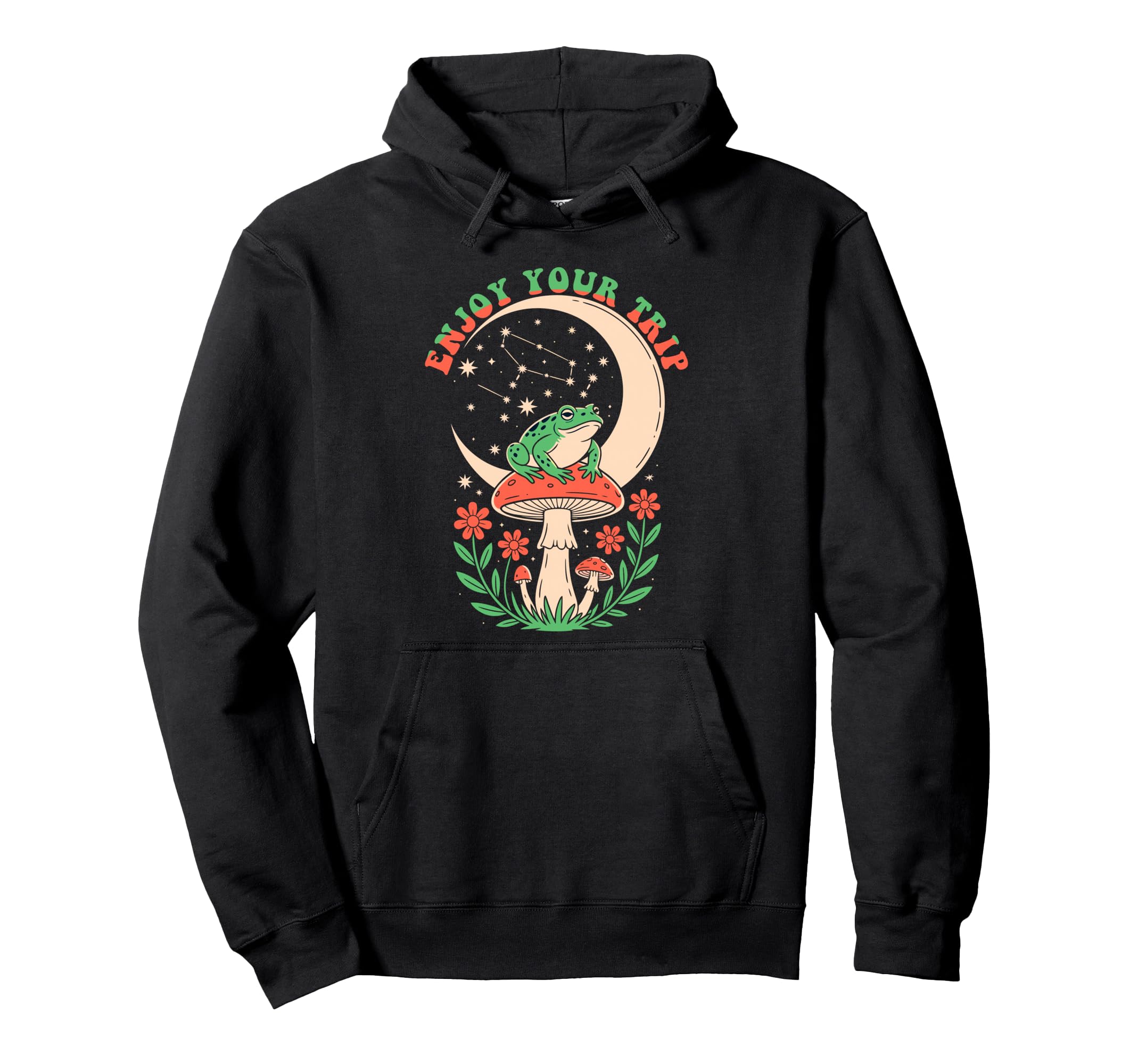 Enjoy Mushrooms Trip Psychedelic Hoodie - Custom Art Print for Adults - T-Shirt, Sweatshirt, Hoodie