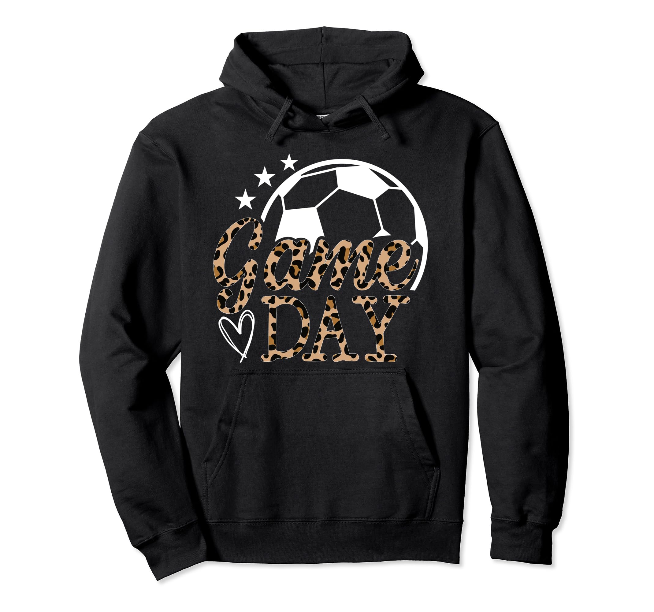 Game Day Soccer Leopard Soccer Game Hoodie - Custom Art Print for Adults - T-Shirt, Sweatshirt, Hoodie