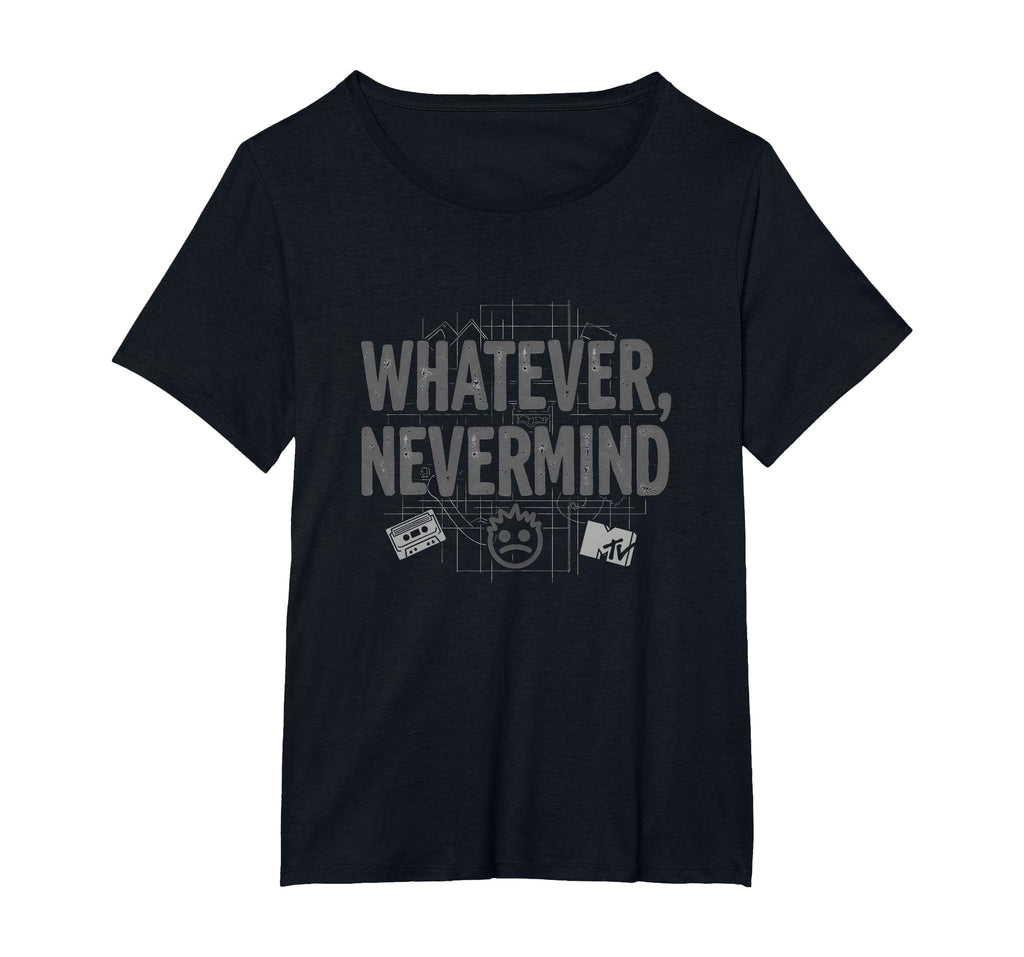 Whatever Nevermind Gen X Nostalgic 90S T-Shirt - Novelty Apparel Unisex - T-Shirt, Sweatshirt, Hoodie