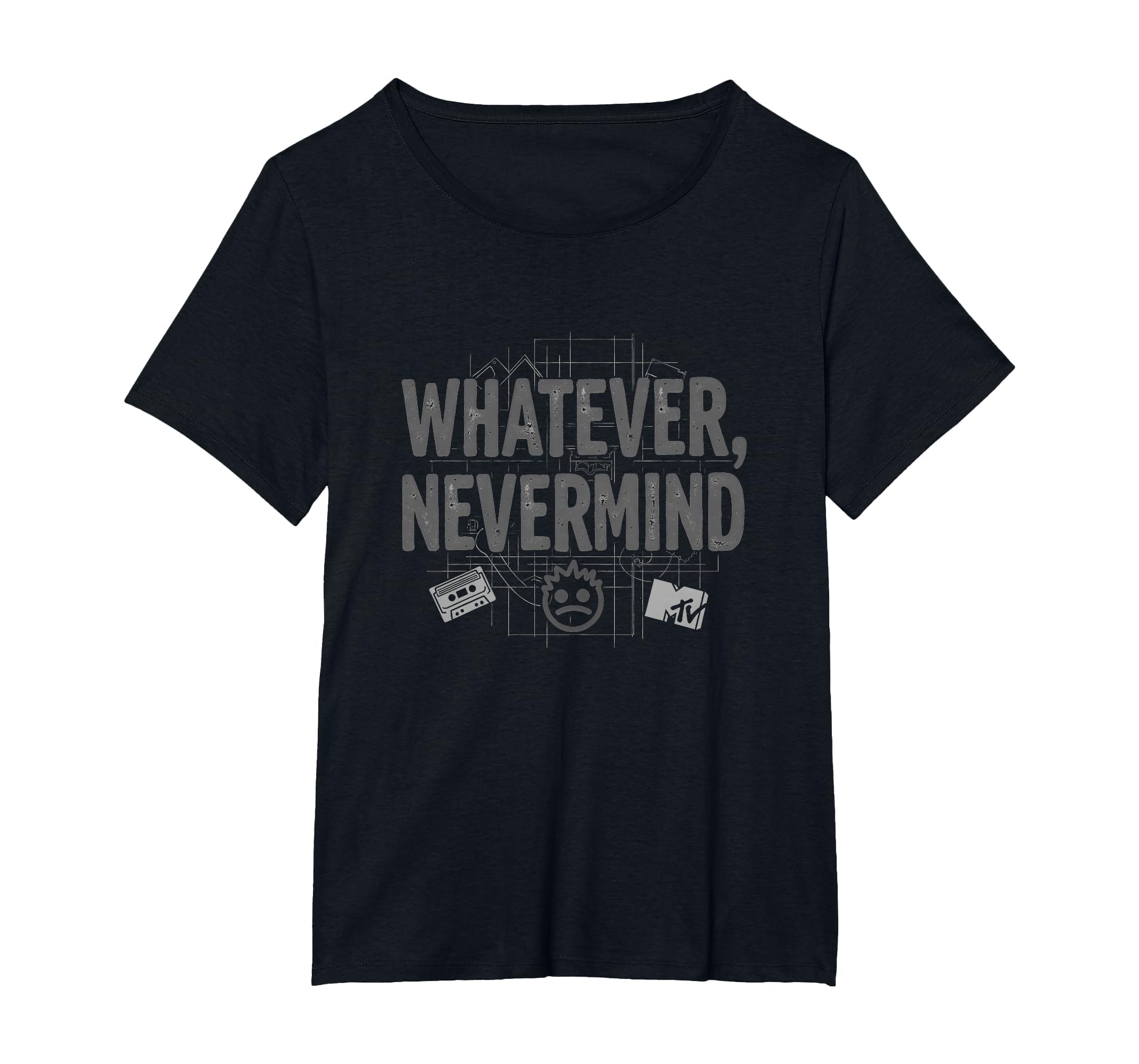 Whatever Nevermind Gen X Nostalgic 90S T-Shirt - Novelty Apparel Unisex - T-Shirt, Sweatshirt, Hoodie