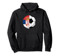 Half Serbia Flag Half Football Serbian Hoodie - Unique Graphic for Adults - T-Shirt, Sweatshirt, Hoodie