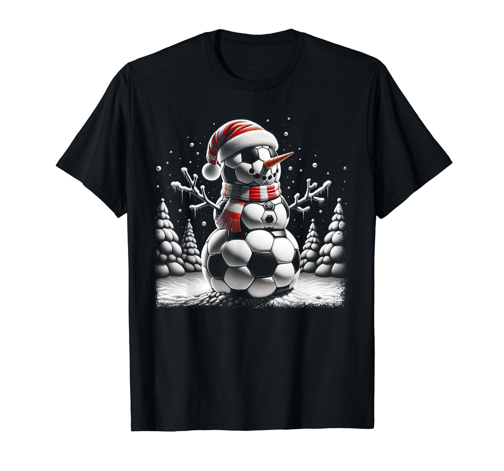 Frosty Soccer Ball Snowman Player T-Shirt - Novelty Apparel for Adults - T-Shirt, Sweatshirt, Hoodie