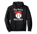 Busy Raising Ballers Funny Baseball Hoodie - Aesthetic Graphic for Adults - T-Shirt, Sweatshirt, Hoodie