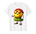 Funny Hawaii Softball Ball Hawaiian T-Shirt - Graphic Print Unisex - T-Shirt, Sweatshirt, Hoodie