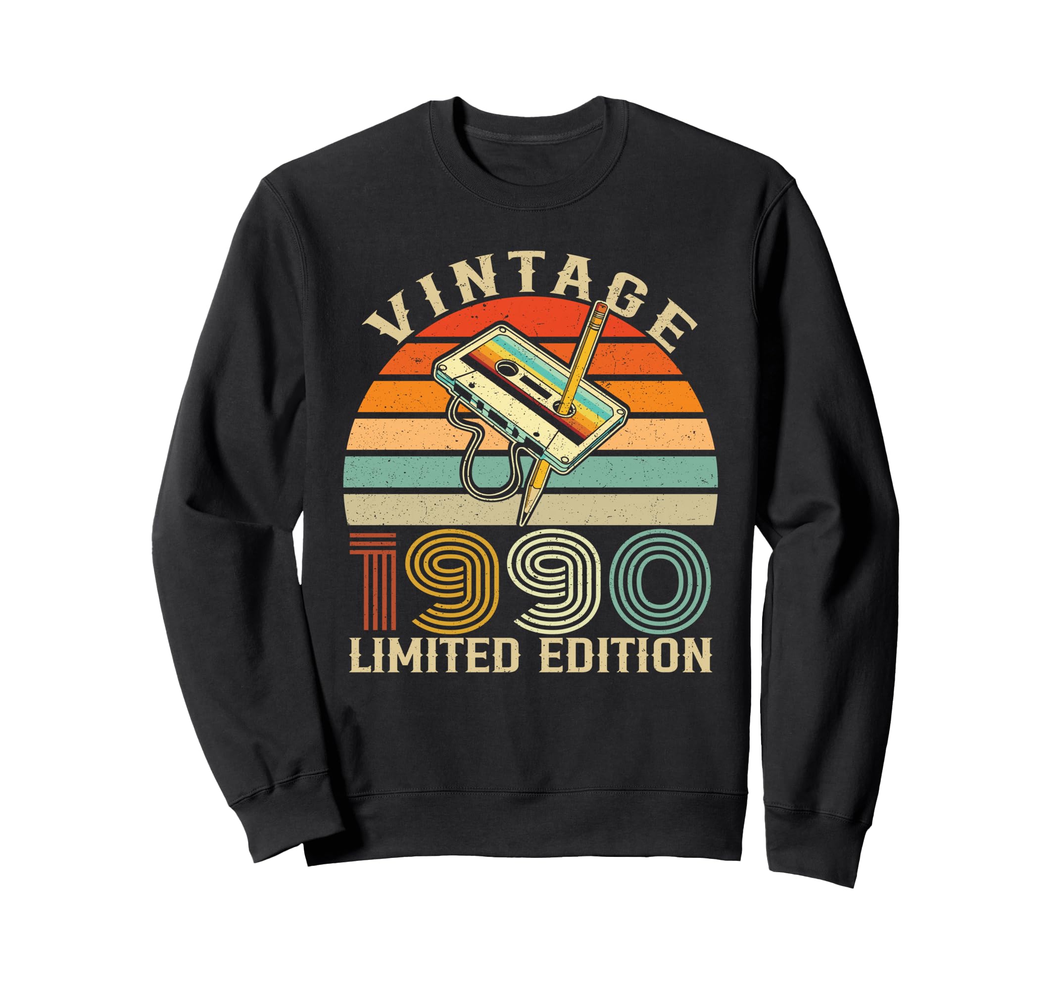 1990 Birthday Cassette Tape Sweatshirt - Streetwear Style for Adults - T-Shirt, Sweatshirt, Hoodie