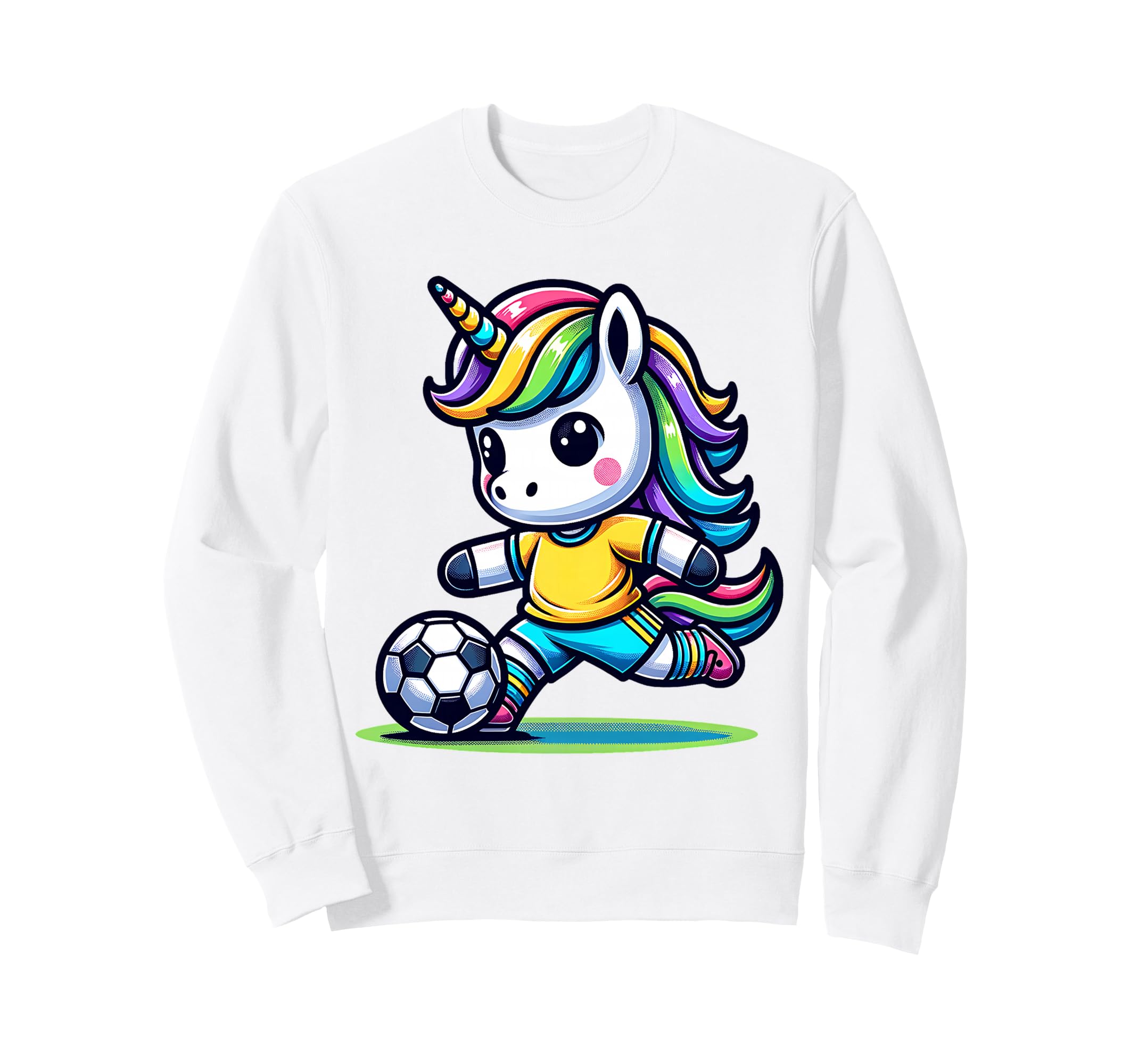 Footballer Unicorn Fans Soccer Team Sweatshirt - Streetwear Style Unisex - T-Shirt, Sweatshirt, Hoodie