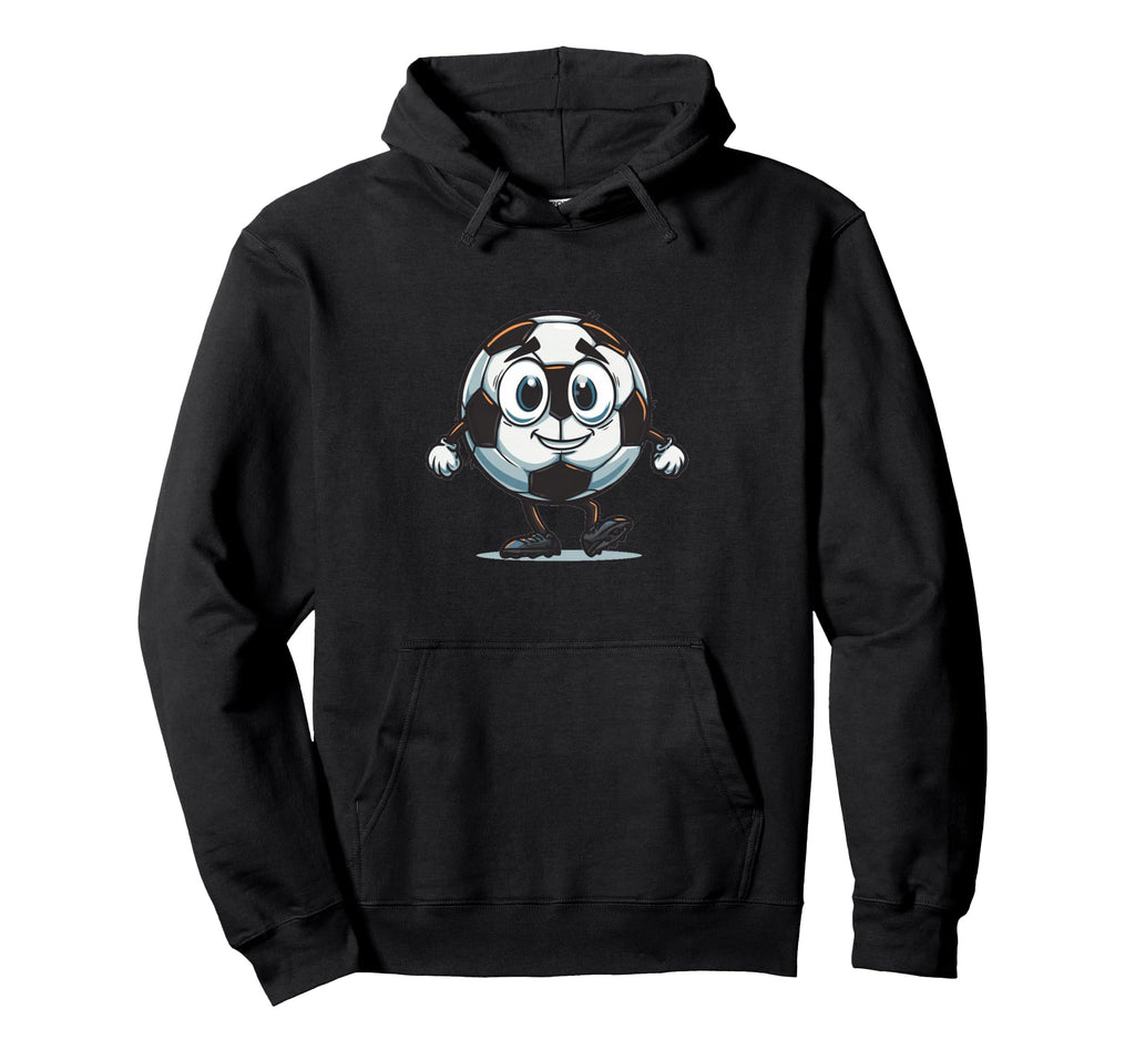 Nice Cartoon Ball Soccer And Hoodie - Graphic Print Men Women - T-Shirt, Sweatshirt, Hoodie