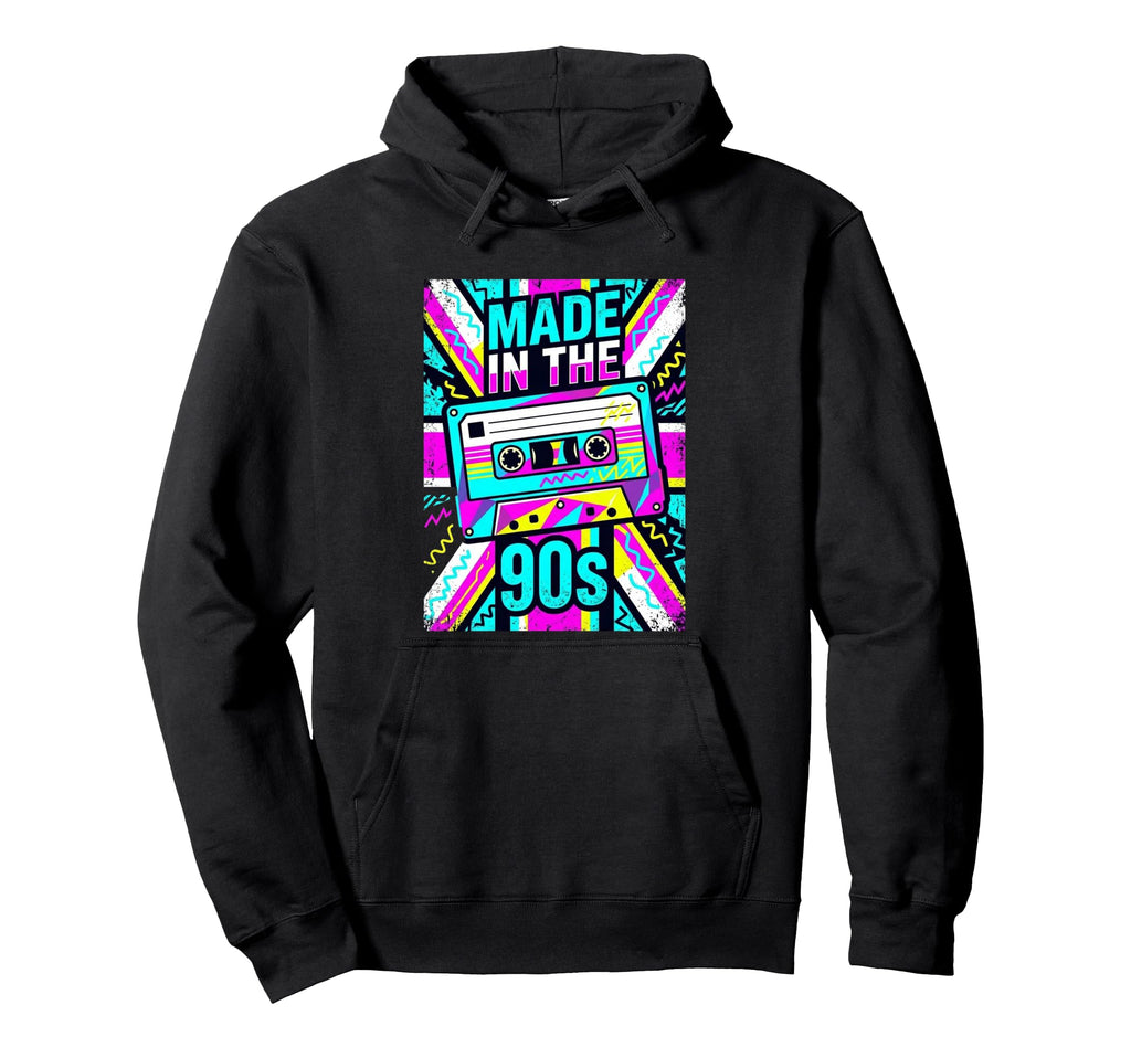 90S Cassette Tape Geometric Grunge Flag Hoodie - Novelty Apparel Unisex - T-Shirt, Sweatshirt, Hoodie