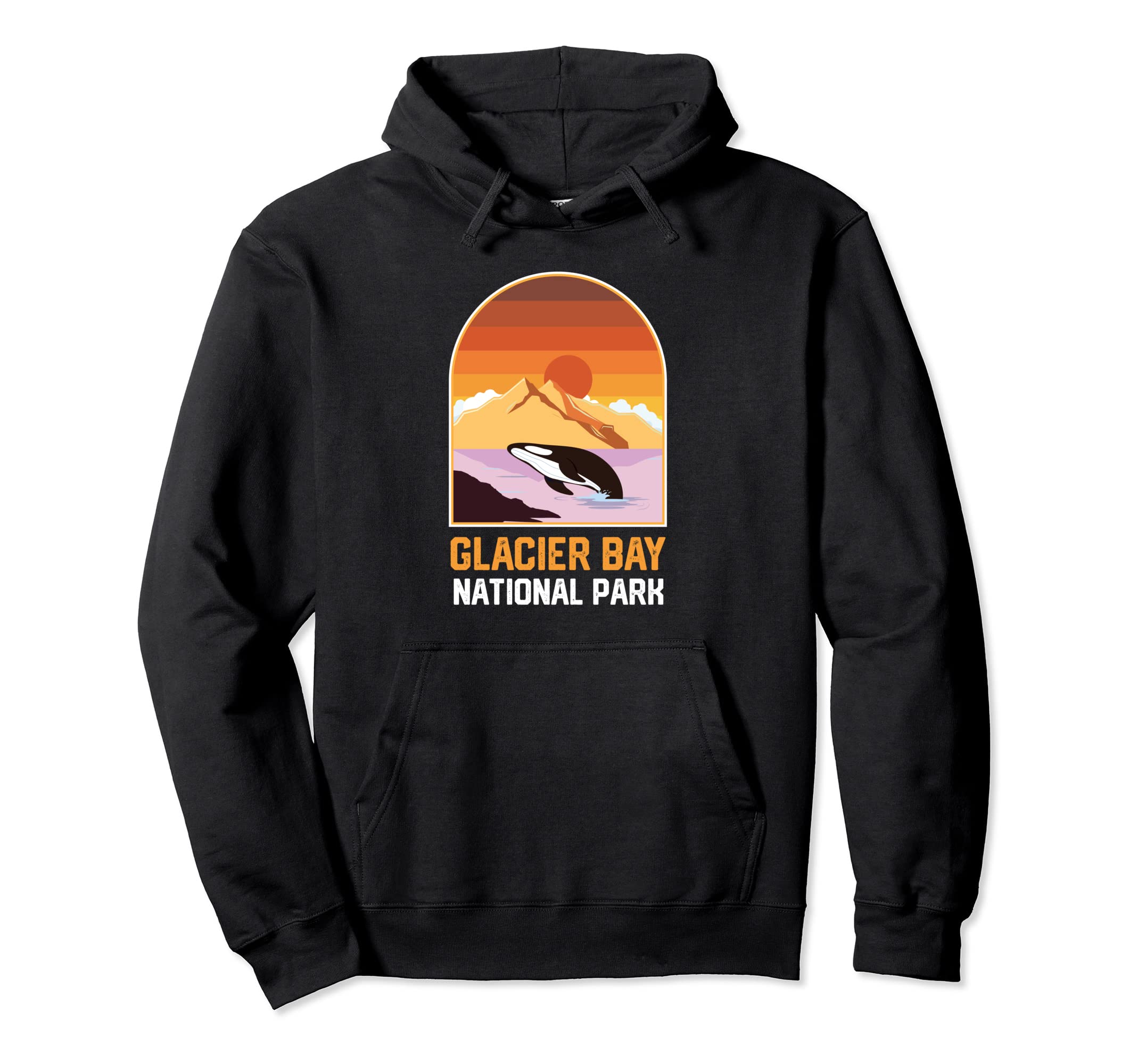Glacier Bay National Park Sunset Hoodie - Novelty Apparel Men Women - T-Shirt, Sweatshirt, Hoodie