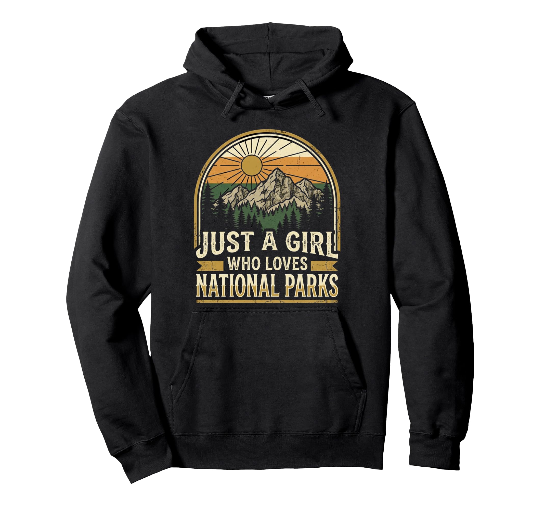 Just Who Loves National Parks Hoodie - Fun Novelty Design for Adults - T-Shirt, Sweatshirt, Hoodie