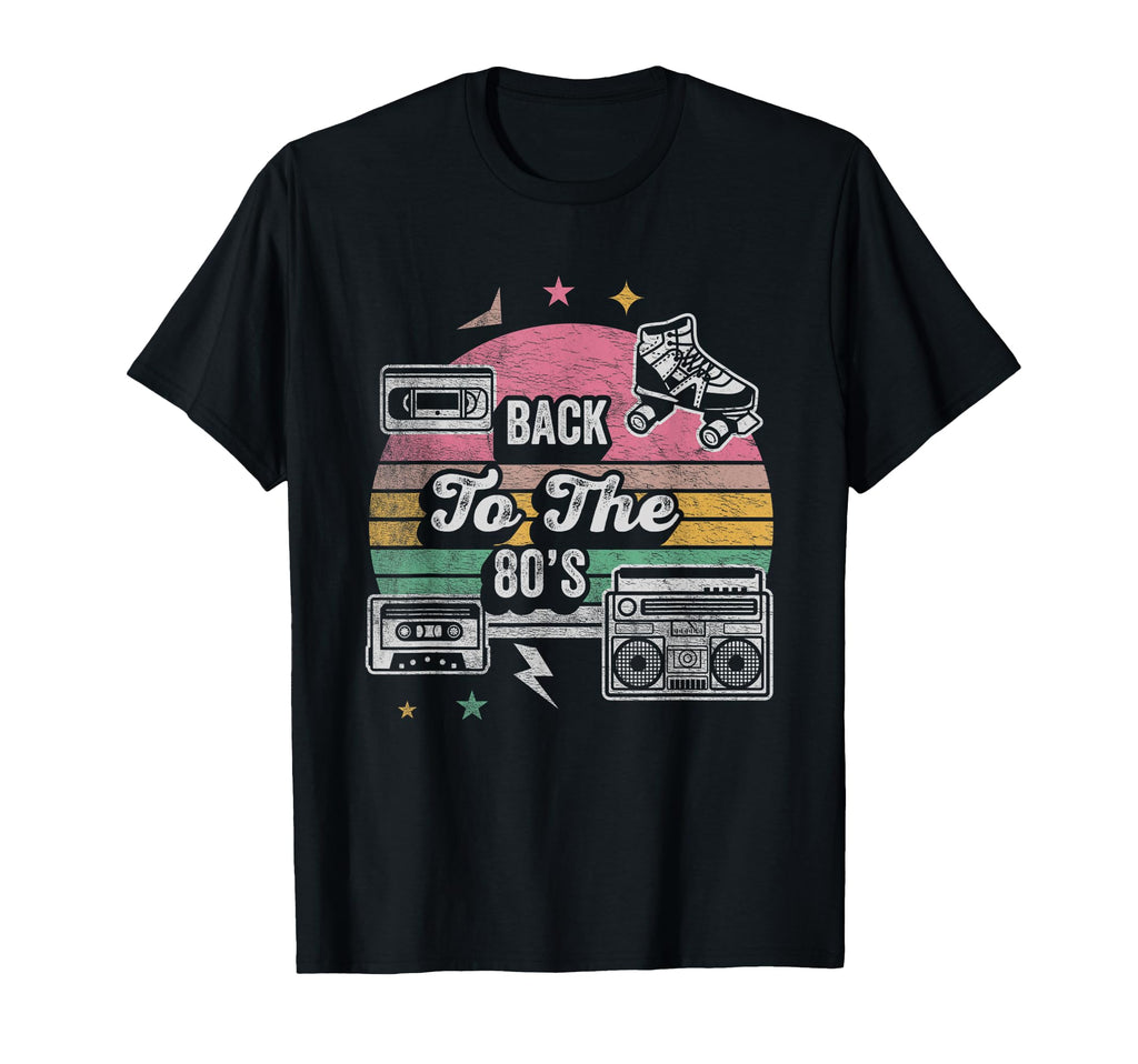 Back To 80S Cassette Boombox Vibes T-Shirt - Fun Novelty Design for Adults - T-Shirt, Sweatshirt, Hoodie