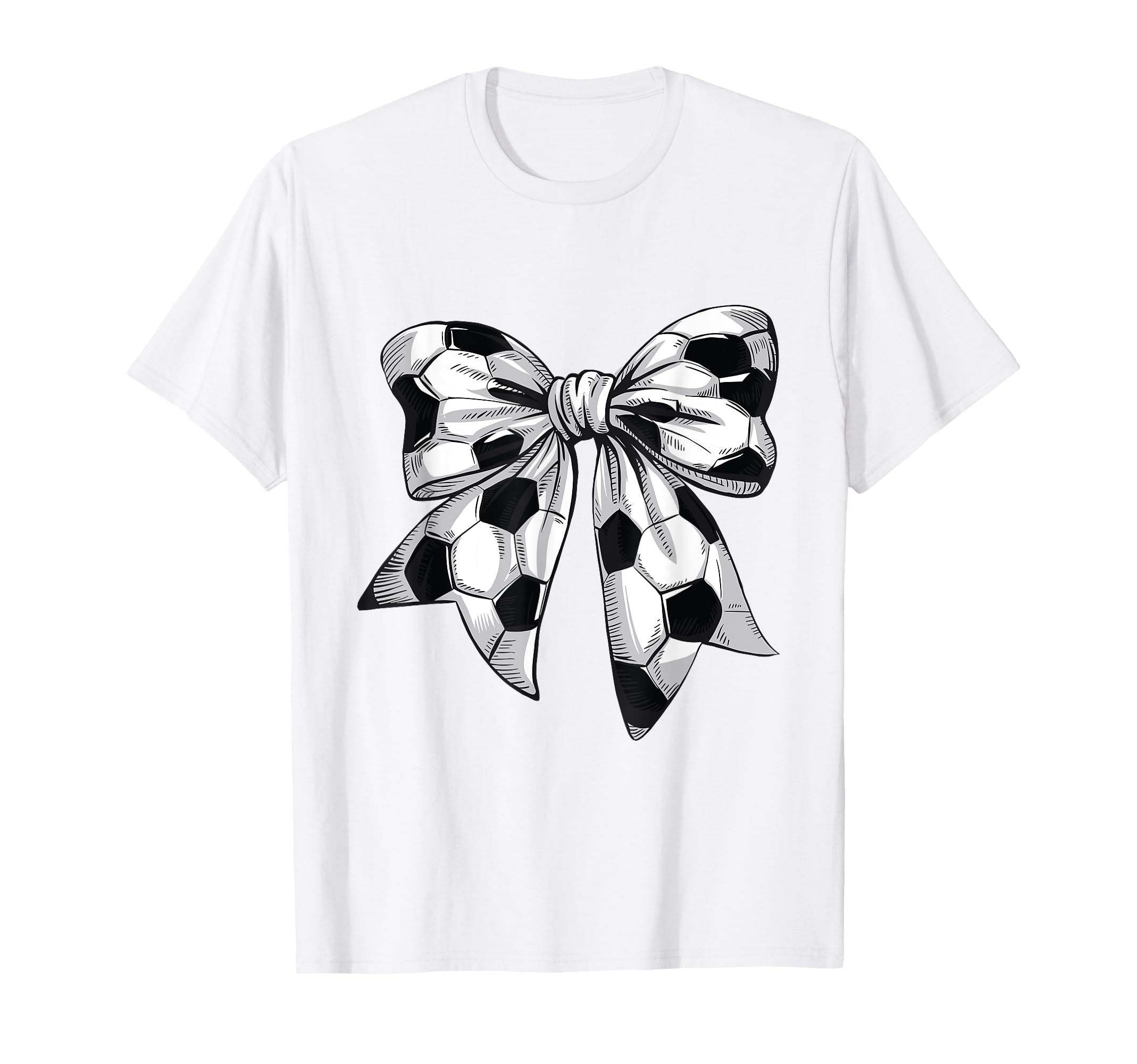 Coquette Bow Soccer Ball Mom Life T-Shirt - Fun Novelty Design for Adults - T-Shirt, Sweatshirt, Hoodie
