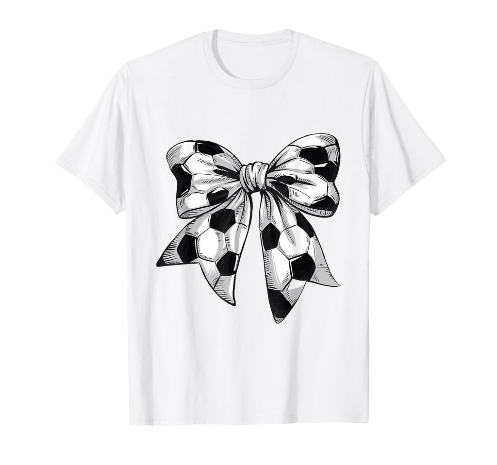 Coquette Bow Soccer Ball Mom Life Game T-Shirt - Trendy Graphic for Adults - T-Shirt, Sweatshirt, Hoodie