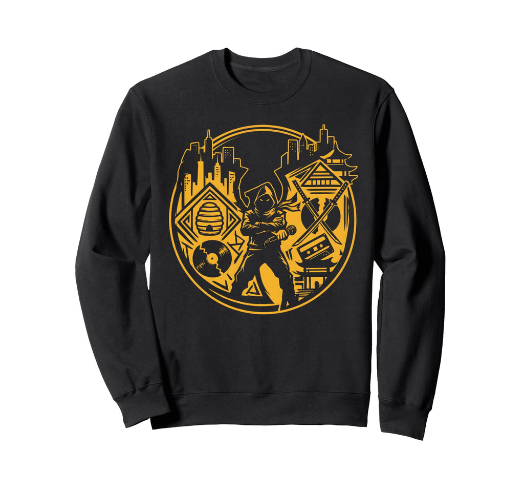 Hip Hop Ninja Warrior Streetwear Sweatshirt - Graphic Print Men Women - T-Shirt, Sweatshirt, Hoodie