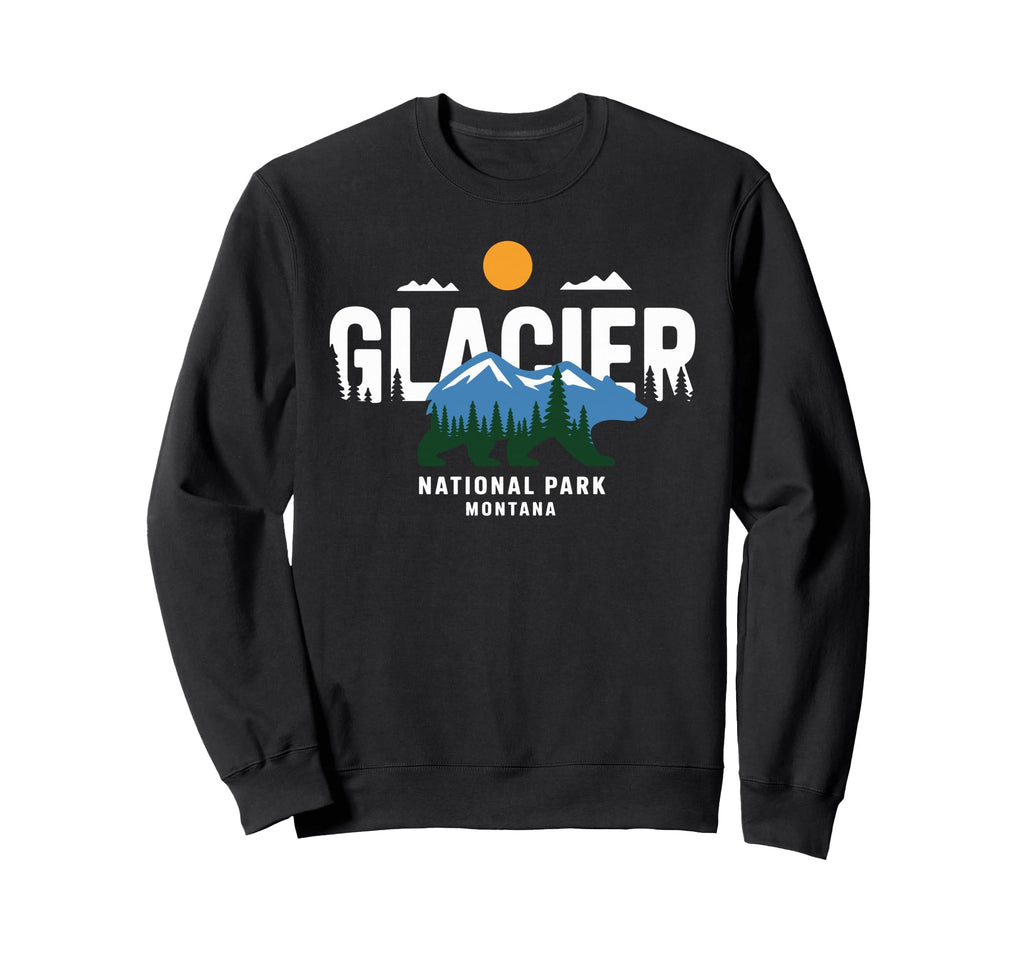 Glacier National Park Montana Sweatshirt - Casual Everyday Wear for Adults - T-Shirt, Sweatshirt, Hoodie