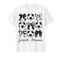 Coquette Soccer Mama Mom Mothers Day T-Shirt - Minimalist Print Men Women - T-Shirt, Sweatshirt, Hoodie