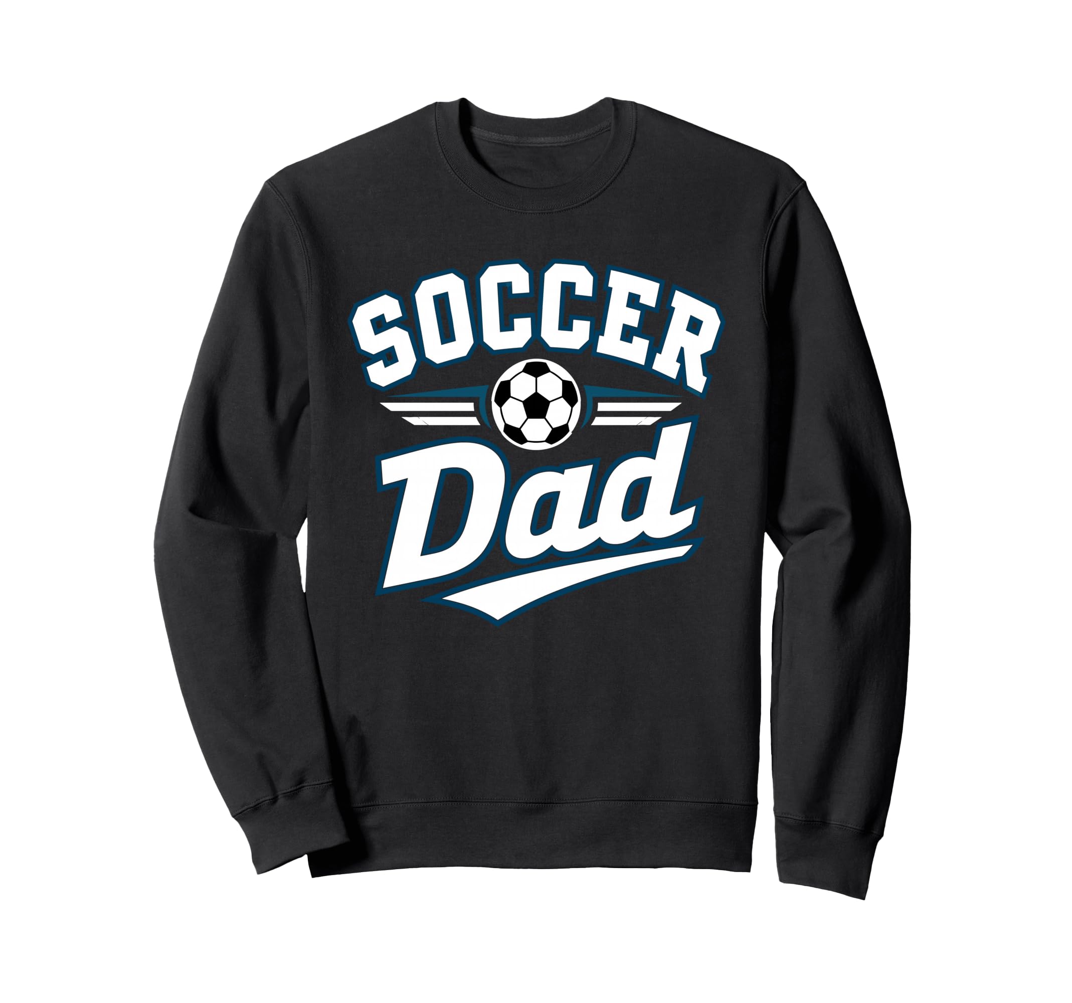 Soccer Dad Funny Athletic Lettering Sweatshirt - Unique Graphic Men Women - T-Shirt, Sweatshirt, Hoodie