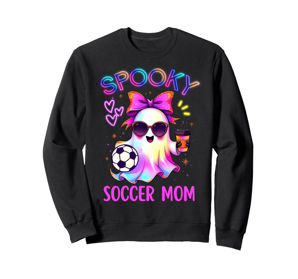 Spooky Soccer Mom Coquette Sweatshirt - Casual Everyday Wear for Adults - T-Shirt, Sweatshirt, Hoodie