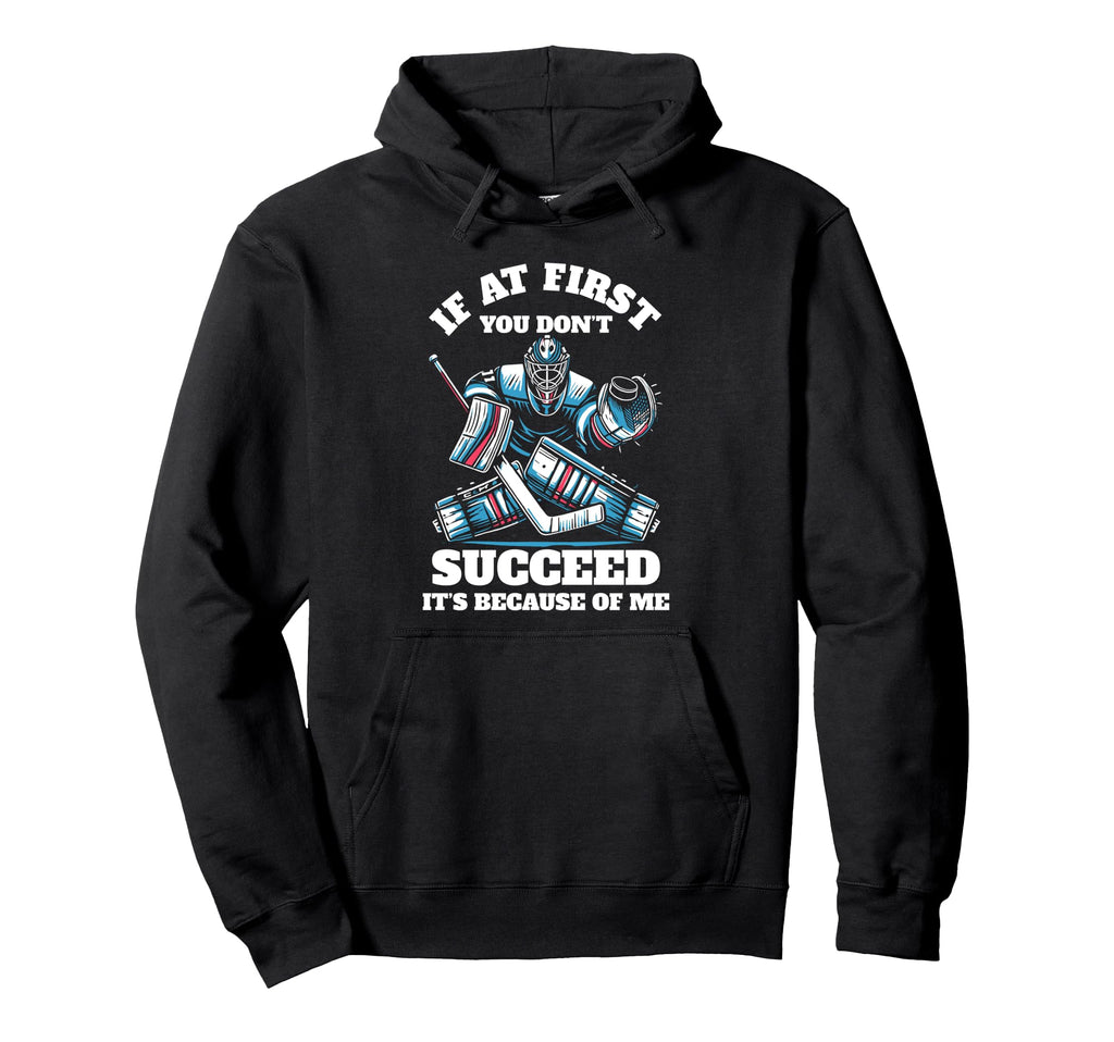 Ice Hockey Goalie Goalkeeper Glove Hoodie - Fun Novelty Design Men Women - T-Shirt, Sweatshirt, Hoodie